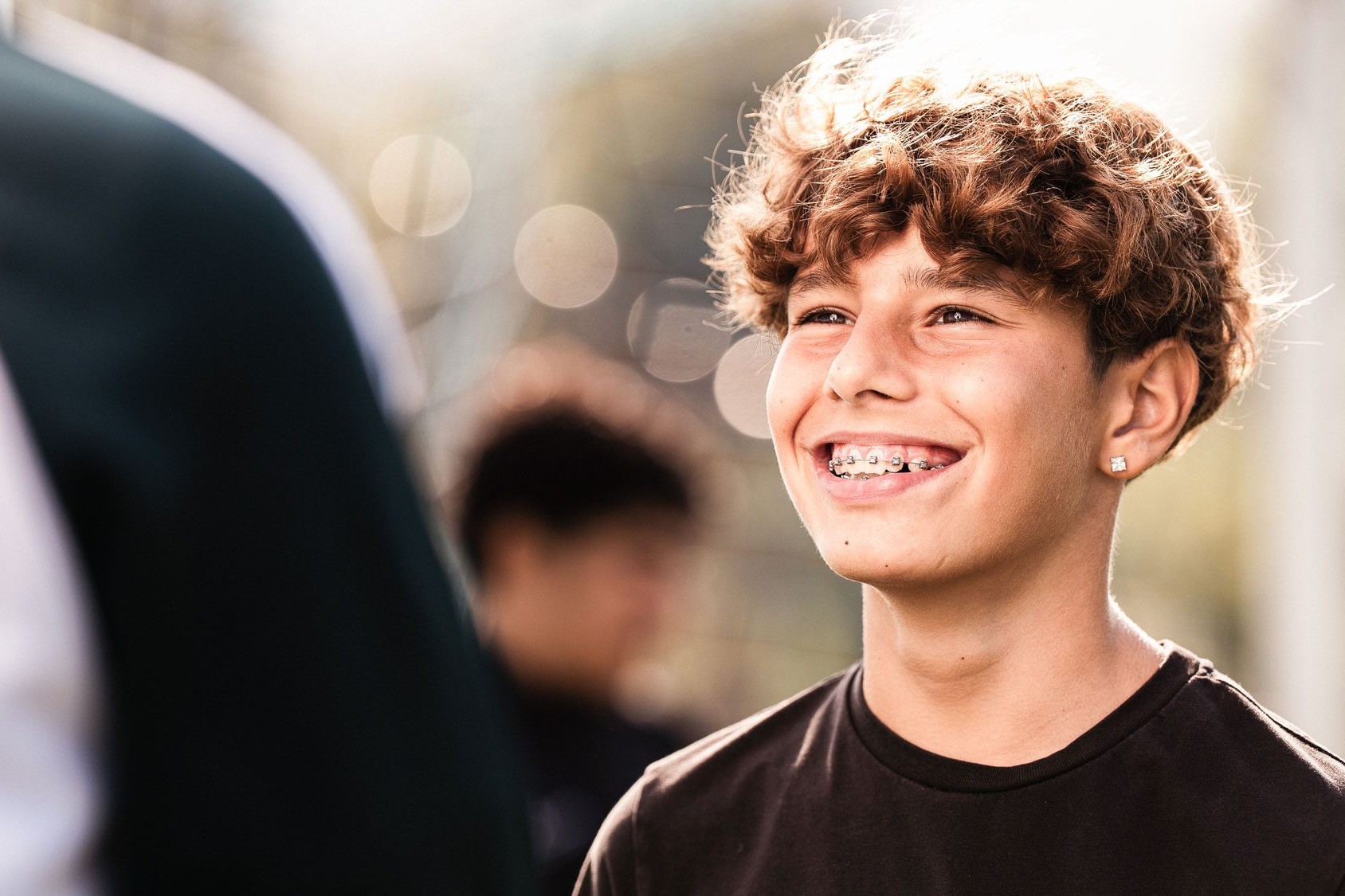 Schule Waid: lachender Schüler